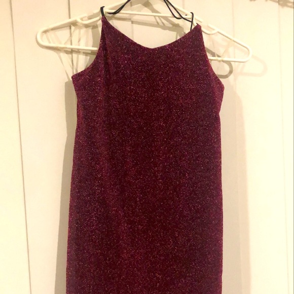 Red/maroon sparkle mini dress - Picture 2 of 4
